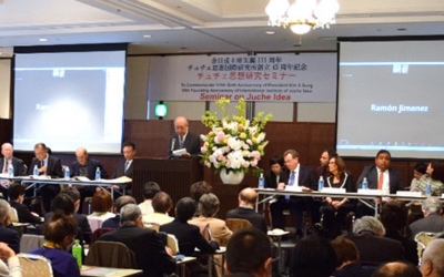 Institute’s Patron delivers speech to seminar on anniversary of founding of the DPRK